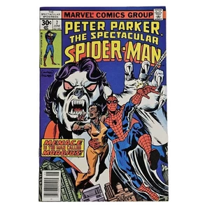 THE SPECTACULAR SPIDER-MAN #7 Newsstand Comic Book Marvel 1977 VF 8.0 Morbius - Picture 1 of 4