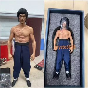 IN STOCK! 1/6 CHINA. X-H Bruce Lee Action Figure Statue Model 李小龙 Original Toy - Picture 1 of 9