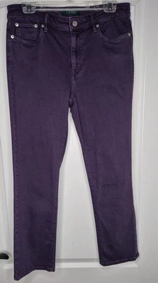 Lauren Ralph Lauren Women's Purple Denim Jeans 32x37 Size 8 - Image 1 of 4