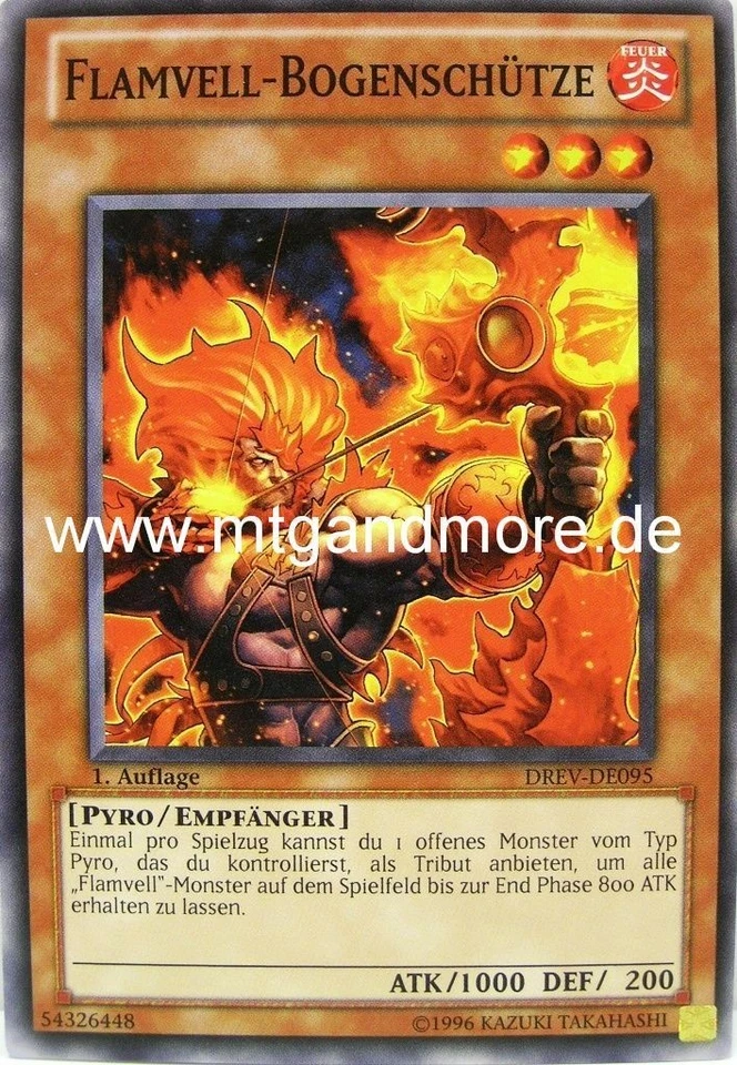 Yu-Gi-Oh 1x Flamvell-Bogenschütze - - - DREV - Bild 1 von 1