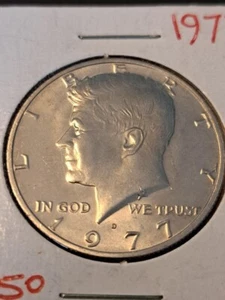 Moneta mezzo dollaro 1977-D Kennedy - Bella moneta - Foto 1 di 2
