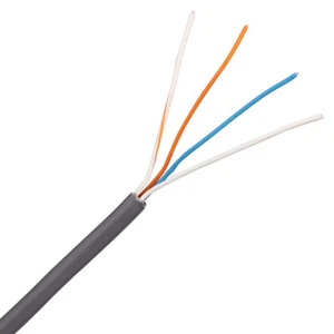 Skyline™ Solid 4-Conductor Round Phone Wire (Gray, 1000ft Reel-in Box) - Picture 1 of 5