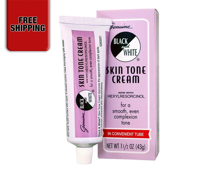 3pk Genuine Black and White Skin Tone Cream With Hexylresorcinol 1.5oz