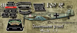 Luftwaffe WK2 TYPENSCHILDER ALU BF109 G - Picture 1 of 3