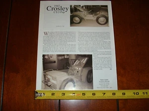1943 CROSLEY CT-3 PUP MINI JEEP  ORIGINAL 2013 ARTICLE - Picture 1 of 3