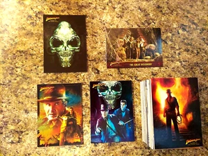 INDIANA JONES AND THE KINGDOM OF THE CRYSTAL SKULL COMPLETE SET + CHASE + PROMO - Picture 1 of 5