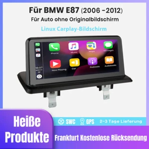 Idrive Carplay Linux Autoradio GPS WIFI Für BMW 1er E81 E82 E87 E88 2006-2012 - Bild 1 von 12