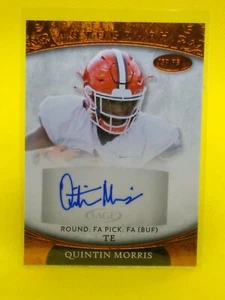 Quintin Morris 2021 SAGE Aspire ROOKIE AUTOGRAPH #ASP-83 - Picture 1 of 2