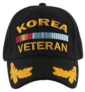 GORRA DE BOLA MILITAR DE HOJA DELANTERA DE COREA NEGRA - Imagen 1 de 4
