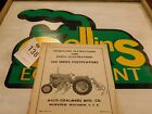 Allis Chalmers 100 Series Tractor, Operating Instructions, Tag #138