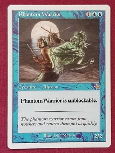 Magic The Gathering STARTER 1999 PHANTOM WARRIOR blue card MTG - Bild 1 von 2