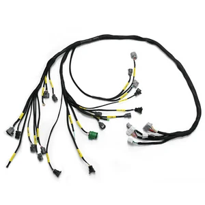 Tucked Engine Wiring Harness OBD1 For 92-95 Civic Integra B16 B18 D16  - Picture 1 of 14