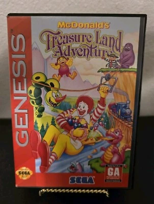McDonald's Treasure Land Adventure Sega Genesis USA CIB Complete Box & Manual - Image 1 of 4