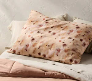 Casaluna Misto Lino Getto Cuscino Decorativo Floreale 26x34in Copricuscino Rimovibile - Foto 1 di 3