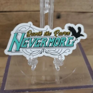 Edgar Allan Poe Quoth The Raven Nevermore 3" Sticker - Picture 1 of 3