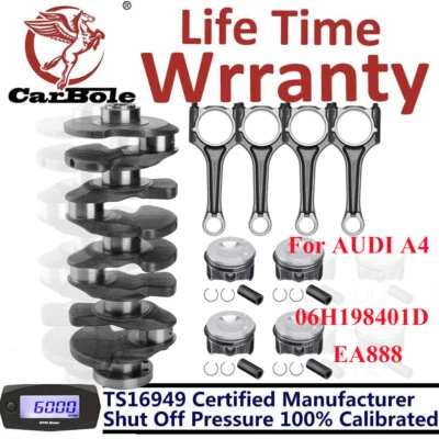 For 2.0 TSI VW Jetta GTI Passat Tiguan Audi Crankshaft & Piston Rings & ConRods - Image 1 of 4