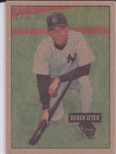 DEREK JETER 2006 Topps Heritage RARE MAHOGANY $$ VARIATION Baseball Card YANKEES - Picture 1 of 2
