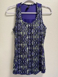 Gaiam Glow Tank Top Sleeveless Yoga Shirt Paige Print Medium Support Gym Small - Picture 1 of 7