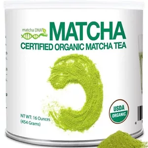 MATCHA DNA Certified Organic Matcha Green Tea Powder 16-oz CAN NEW - Picture 1 of 6