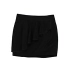 Asos Womens Mini Skirt Uk 8 Black 100 Cotton