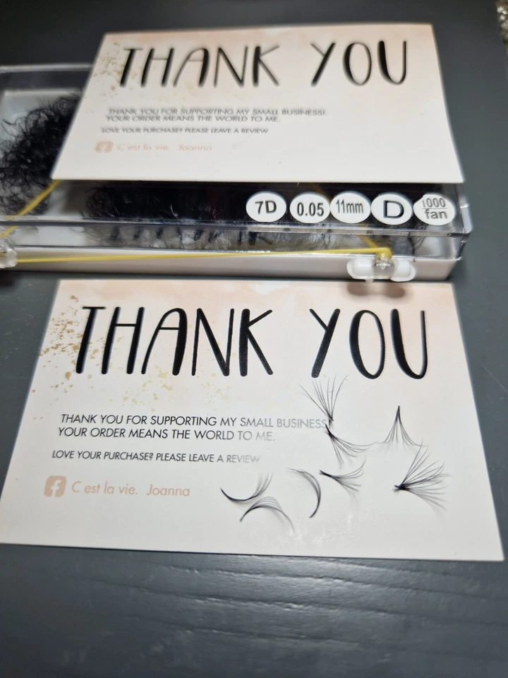 Russian Volume Eyelash Extensions 7D 0.05 11mm 1000pc ❤️ — 第 1/1 张图片