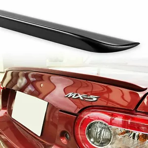 Fyralip Y22 Matte Black Trunk Lip Spoiler For Mazda MX5 Miata NC 05-15 unpainted - Picture 1 of 7