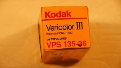 Kodak Vericolor III 160 ISO 35mm color film 36 exposures VPS 135-36 1534460 - Image 1 of 3