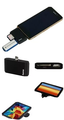 Hama 3in1 Micro-USB OTG Adapter SD USB-Stick Card-Reader Kit für Handy Tablet PC - Image 1 of 3