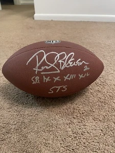 Rocky Bleier signed handsigniert Full Size Wilson NFL Football mit Aufschrift - Bild 1 von 1