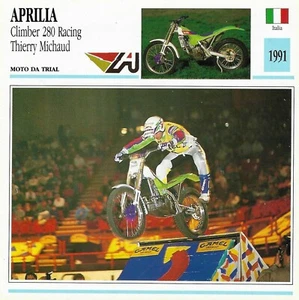 Aprilia climber 280 racing thierry micahud - moto da trail - italian 1991 03-14 - Imagen 1 de 2