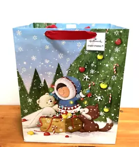 Hallmark Frosty Friends Christmas Paper Gift Bag 15 X 12 - Picture 1 of 6