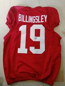 Jahleel Billingsly SIGNED Alabama Football Game-Cut Jersey with  PSA Witness
