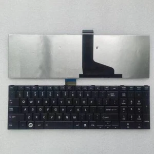 Laptop US Keyboard FOR Toshiba Satellite C850 C855D C850D C855 C870 C875 black - Picture 1 of 5