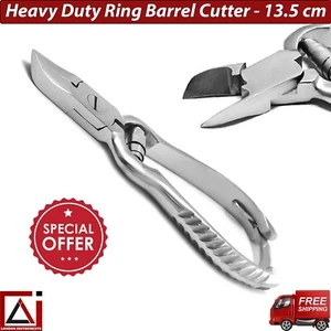 Finger Nail Ring Barrel Cutter Heavy Duty Manicure Pedicure Spring Action Nipper - Picture 1 of 5