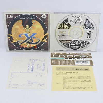 PC Engine CD YS I II 1 2 Spine * 0620 pe - Image 1 of 4