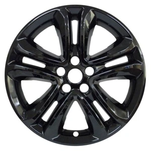 GLOSS BLACK WHEEL SKIN SET 18" FOR 2019-20 FORD EDGE - Picture 1 of 6