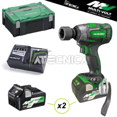 Kit avvitatore impulsi a batteria bussole 1/2 Hitachi Hikoki WH18DBL2 18V +2batt - Immagine 1 di 4