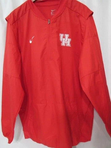 Nike Team Houston Cougars 1/4 Zip Windbreaker Vented Jacket  Men's Size XL Cover