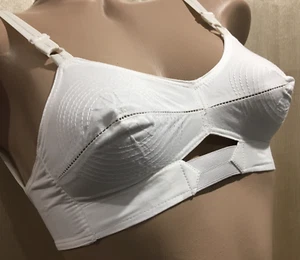 Vtg Cotton Circle Stitch Bullet Training Bra 30 A B New - Picture 1 of 8