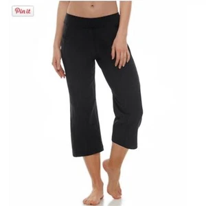L.L. Bean Comfort Trail Hiking Cropped Straight Fit Black Pants Size 20 - Picture 1 of 7