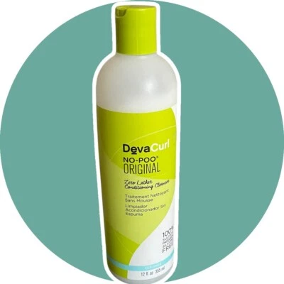 DevaCurl No-Poo Original Cleanser 12 oz Open 7/8 Full - Image 1 of 3