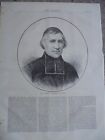 Joseph-Hippolyte Guibert Archbishop Of Paris France 1872 Print Ref Ak