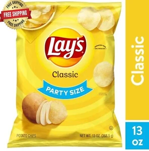 Lay's Classic Potato Snack Chips, Party Size, 13 oz Bag - Picture 1 of 3