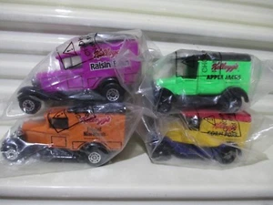 Matchbox Kelloggs Ford Vans Mais Pops Apfelbuchsen Rosinenzweig + Mini-Weizen Neu in Verpackung - Bild 1 von 5
