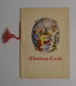 Canti di Natale Vintage Canzoni Libro Maggiordomo Manufacturing Co 1943 WW2 WWII Epoca - Foto 1 di 9