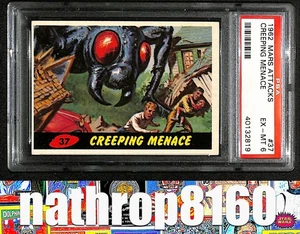 1962 Topps Mars Attacks Trading Card #37 Creeping Menace PSA 6 EX-MT 12728 - Picture 1 of 4