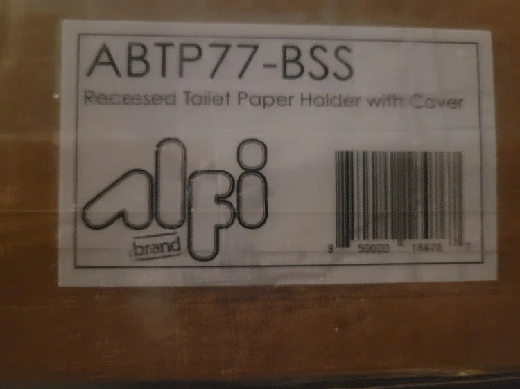 Soporte de papel higiénico montado en la pared Alfi ABTP77-BSS, acero inoxidable cepillado Foto 1 de 1