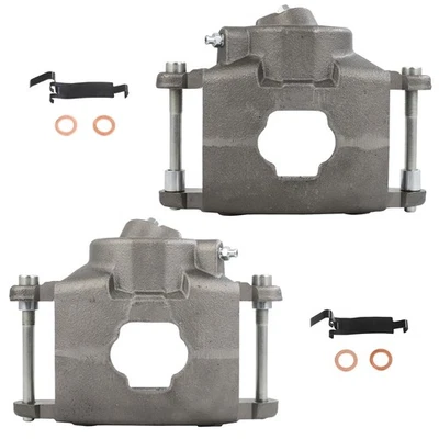 For 87 Chevrolet R10 81-86 GMC C1500 2pcs Silver Front Brake Calipers - Image 1 of 4