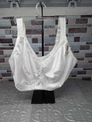 Just My Size 42DD Lace Accents Minimizer Bra Style 1973 Wireless White NWT - Image 1 of 4
