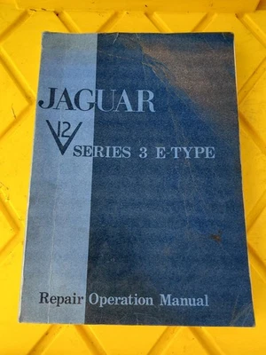 Jaguar E tipo V12 original manual de reparación y operación Foto 1 de 4
